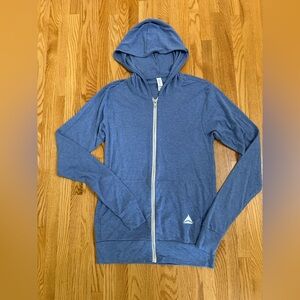 Delta Airlines light Blue Zip-Up Hoodie size S